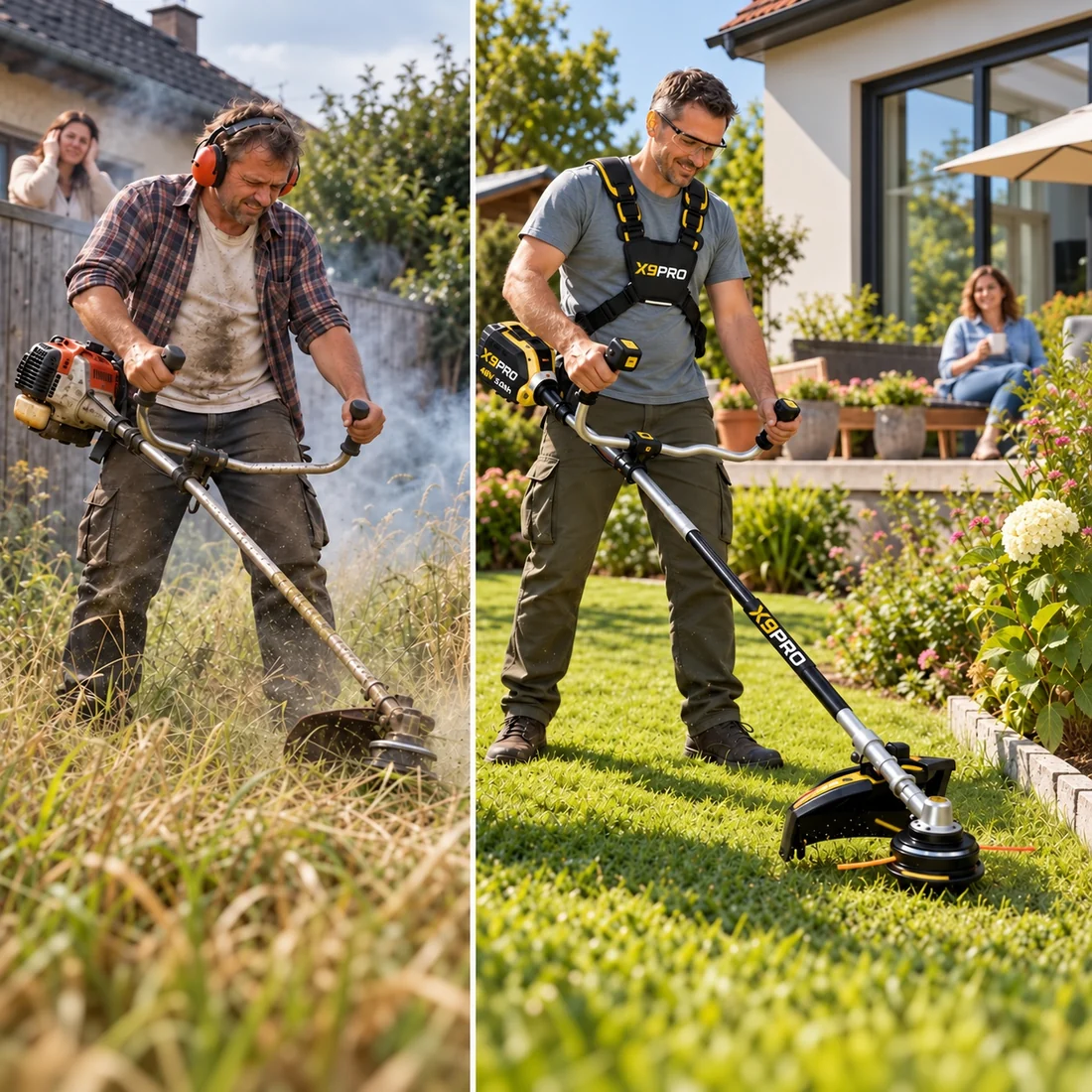 Leiser Rasentrimmer für den Garten